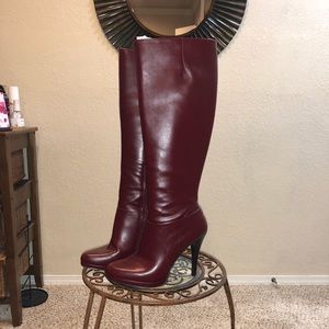 Nine West dark red boot